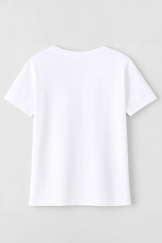 Markapia Kadın Pamuk Antalya Baskılı Beyaz T-shirt