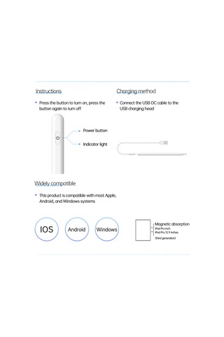 Reedark Siyah T8 3 Nesil Akıllı Kalem, Silikon Uçlu, Li-pol Batarya, 8 Saat Kullanim Süresi, Ve Android Tablet/ Telefon Uyumlu