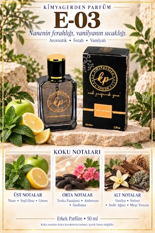 KP E-03 Erkek Parfüm EDP 50 ML