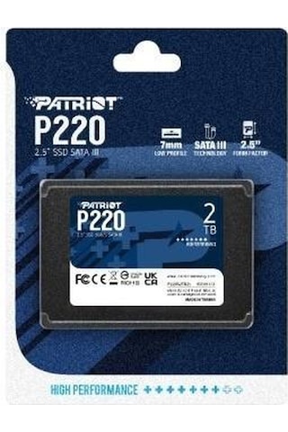 Patriot P220 2tb 550/500mb/s 2.5 Sata3 Ssd Disk P220s2tb25