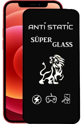 Apple Uyumlu iPhone 12 Mini Tam Kaplayan Anti Statik Dayanıklı Süper Cam Ekran Koruyucu