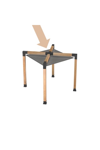 Pergola-kamelya 4 Kollu Orta Çapraz Braketi