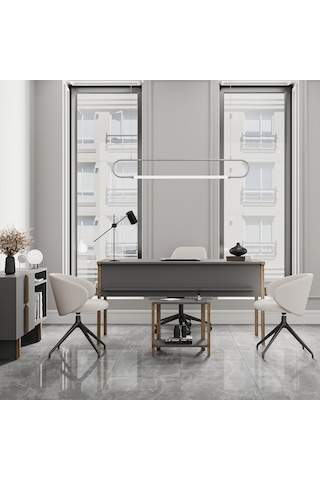 Lagomood Zenith Ofis Takımı Antrasit Ceviz