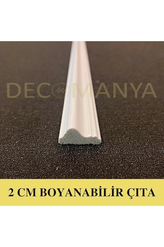 Decomanya Boyanabilir Duvar Çıtası 2 Cm Poliüretan Duvar Çıtası (442499047)