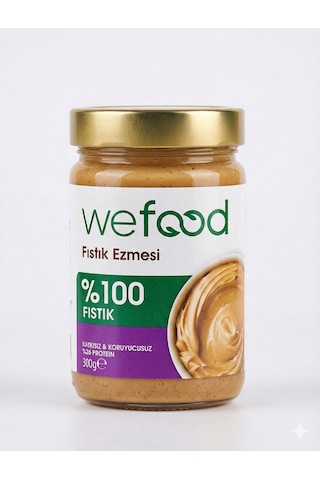 Wefood %100 Fıstık Ezmesi 300g