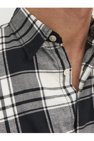 Jack & Jones Jack&jones Rahat Kesim Beyaz-siyah Erkek Gömlek 12227596 001