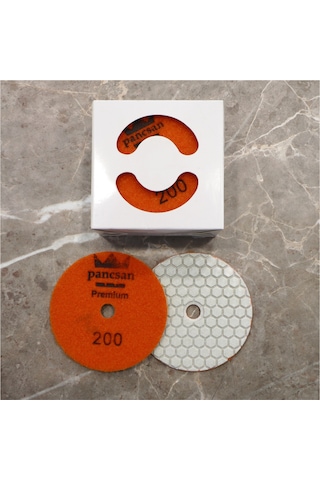 Pancsan - Kuru Esnek Parlatma 200 Ped Leri 100 Mm Elmas Porselen , Granit , Mermer , Çimstone , Seramik