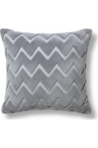 Linen Bohem Soft Punch Gri Kırlent Kılıfı 2 Adet 43x43 Gri