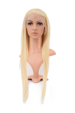 Gerçek Front Lace Düz Platin Tül Peruk / 70/75cm 2466863