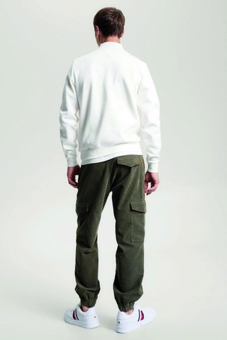 Tommy Hilfiger Marka Logolu Erkek Sweat Beyaz