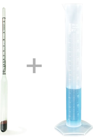 Alla Dual 0-100 Alkol-metre Ve 250ml Plastik Mezür Seti