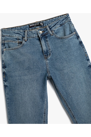 Koton Slim Fit Kot Pantolon - Brad Jean Açık İndigo 4wam40354nd 4WAM40354ND600 Açık İndigo