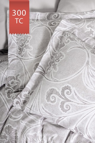 Varol Royal Saten 300tc Nevresim Takımı Çift Nevresimli Family Size - Grida Çok Renkli