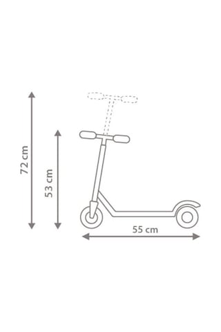 Kırmızı 3 Tekerlekli Işıklı Scooter Kırmızı