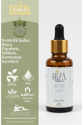 Hiza Herbal Care Doğal Argan Yağı 30 ML