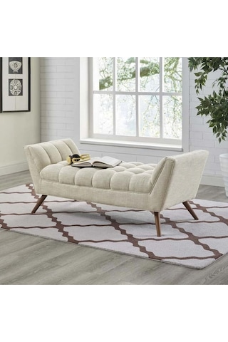 Anka Puf Bench Bank KREM