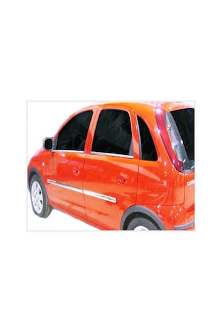 Famsotomotiv Opel Corsa C Krom Cam Çıtası 4 Prç. 2000-2006 P. Çelik
