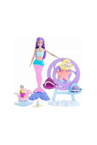 Barbie Dreamtopia Deniz Kızı Bebek ve Çocuk Oyun Alanı HLC30