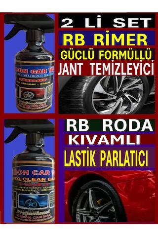 Lastik Parlatıcı 500 Ml + Jant Temizleyici 500 Ml 2 Li Set