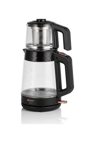 Ar3101-cc Gusto Çay Makinesi, 900 Ml Cam Demlik, 2 L Su Isıtıcı Haznesi, Paslanmaz Çelik Filtre Çok Renkli