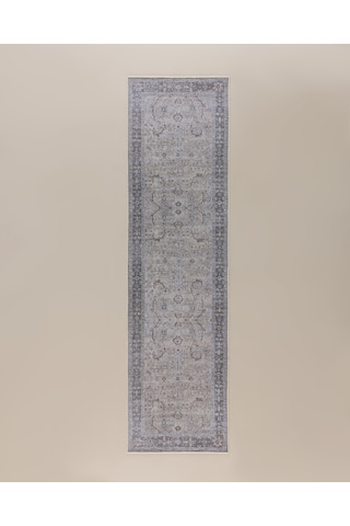 Madame Coco Solenne Mandala Halı - Gri/bej - 80x300 Cm 8684427223147 Çok Renkli