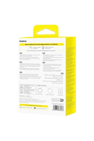 Tongxida Baseus Primetrip Vx1 Çok Yönlü Seyahat Manyetik Telefon Tutucu Ultra İnce Katlanabilir Araç Cep Telefonu Braketi Siy Siyah