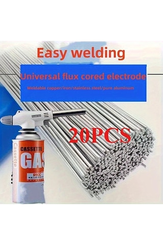 Elmpaly Gümüş 40/20'li Çubuk Lehim, Bakır Demir Paslanmaz Çelik Dıy Ev Tamiri