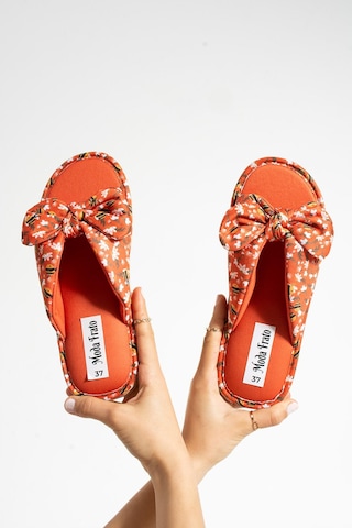 Modafrato Frezya Kadın Terlik Dış Mekan Ve Ev Terliği Havuz Plaj Terliği Turuncu