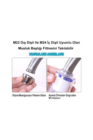 Mintev Musluk Başlığı Yedek Filtresi 2 Adet Mini Filtre