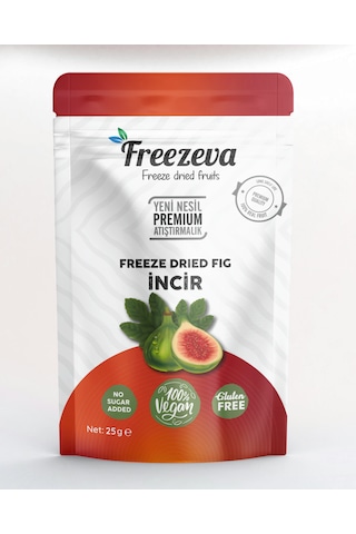 Freezeva Dondurularak Kurutulmuş Dilim İncir 25 Gr Freeze Dried İncir- İncir Kuru Meyve Cipsi 25 G