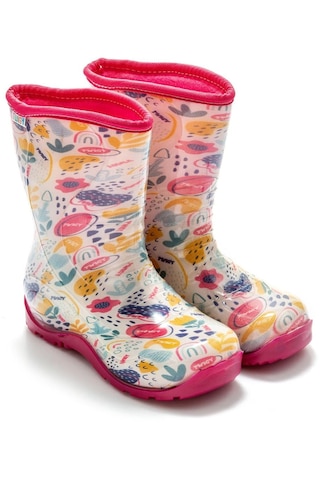 Twigy Nn0607 Yağmur Pembe Çocuk Çizme Pembe