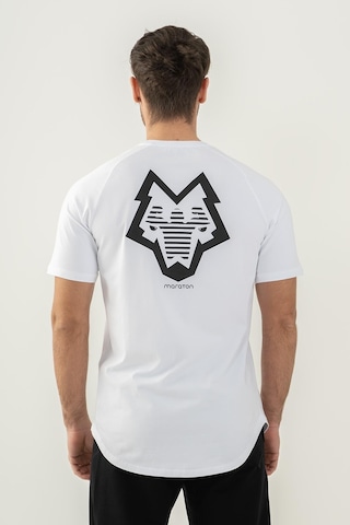 Maraton Sportswear Comfort Erkek Bisiklet Yaka Kısa Kol Basic Beyaz T-Shirt 21614-Beyaz