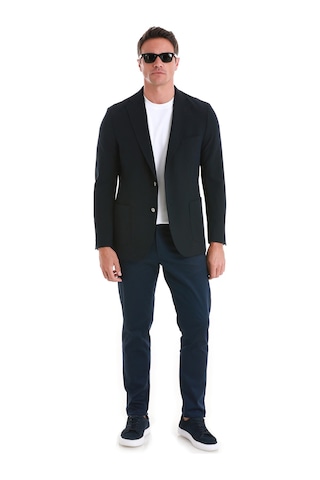 Hatemoğlu Lacivert Slim Fit Düz Mono Yaka Casual Ceket 14162124c001 005 Lacivert