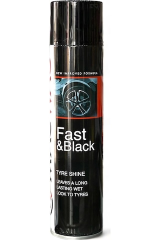 Lastik Parlatıcı Uzun Süreli Islak Görüntü Fast&black Sprey 600 Ml
