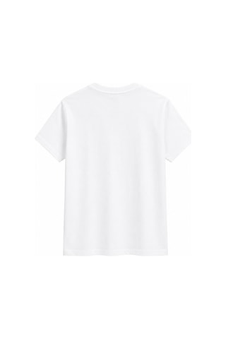 Vadon 1009 Kadın Pamuklu Regular Fit Bisiklet Yaka Yumuşak Dokulu Kısa Kollu Basic T-shirt Beyaz