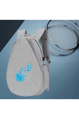 Suntek Tenis Sırt Çantası Taşınabilir Çantası, Raketi Gri