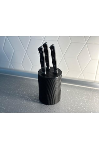 Mutfak Bıçak Düzenleyici Yer Tasarruflu Tasarım Güvenli Saklama Ünitesi Tezgah Üstü Ve Çekmece İçi Uyumlu Kompakt Şık Organizer Kitchen Knife Organizer Modern Space Saving Çok Renkli