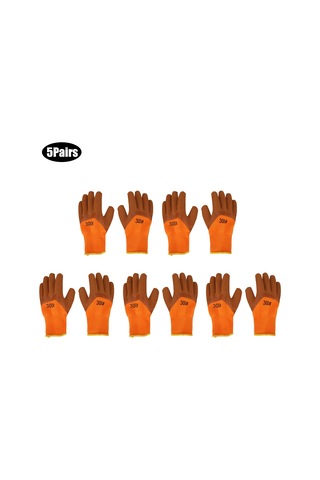 5 Çift Kalın Bahçe Eldiveni Dayanıklı Kaymaz Nefes Alabilir Bahçe İş Eldiveni