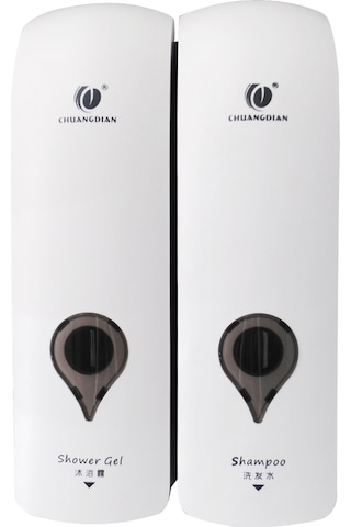 Chuangdıan 300 Ml Çift Kafa Manuel Sabunluk Beyaz Diğer