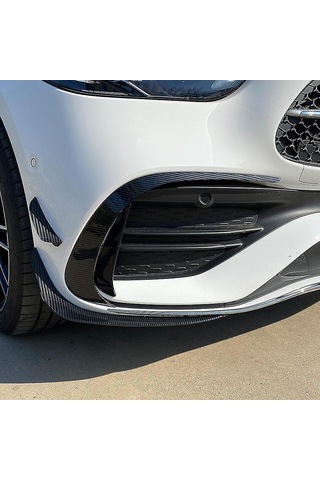 Symbee Mercedes-benz C-class W206 2021-2022+ C200/c260/c300 Ön Tampon Alt Spoiler 2 Parça Açık Siyah Plastik Kolay Montaj