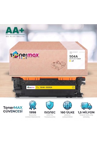 Hp 504a Ce252a Sarı Uyumlu Toner Aa Plus / Color Laserjet Cp3525 / Cm3530
