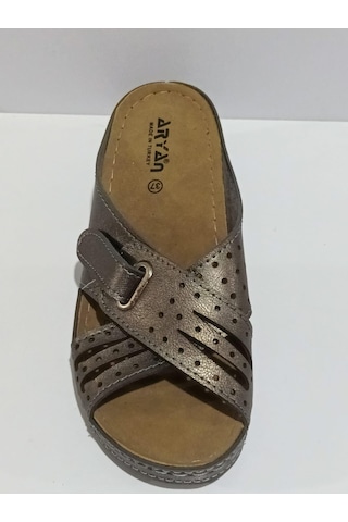 Aryan 09-272 Anatomic Kadın Dolgu Topuk Terlik Altın