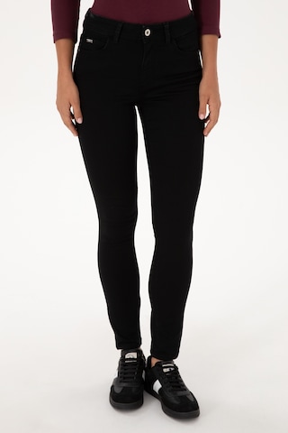 U.S. Polo Assn. Kadın Siyah Toothpick Fit Jean Pantolon 50307804-DN0027