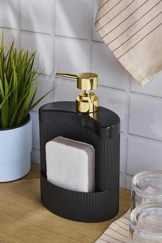 Perotti Montana 16509 Oval Sıvı Sabunluk Siyah 540 ML Siyah