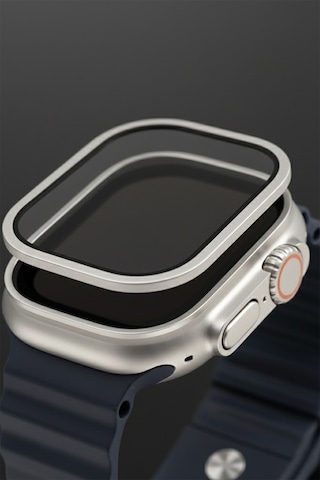 49mm Akıllı Saat İçin Titanyum Çerçeveli Temperli Cam Ekran Koruyucu Çizilmeye Dayanıklı