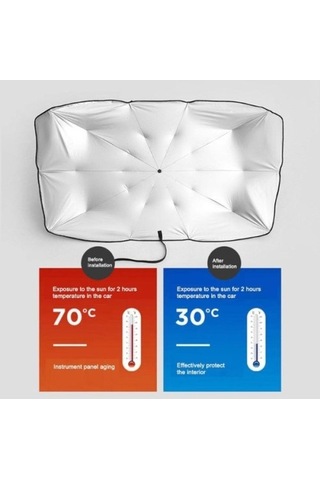 Oto Araba Ön Cam Güneşlik Şemsiye