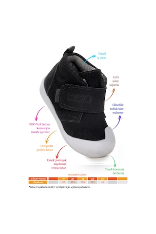 Winnie İlk Adım Cırtlı Kız Bebek Günlük Bot Ayakkabı Fuşya