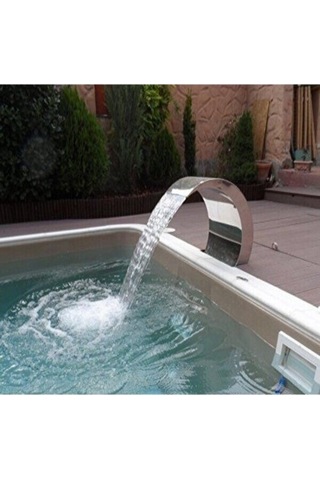 DEV PASLANMAZ 600x1000 mm Lüks Model Havuz Şelale AISI 304 Kalite