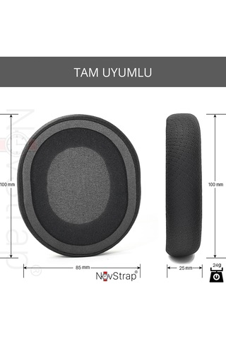 Novstrap Steelseries Arctis 1 3 5 7 7p 7x 9 9x Pro İle Uyumlu Yedek Kulaklık Yastığı Pedi Süngeri Yeşil