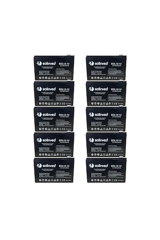12v 12ah Ups Ve Alarm Aküsü 10 Adet